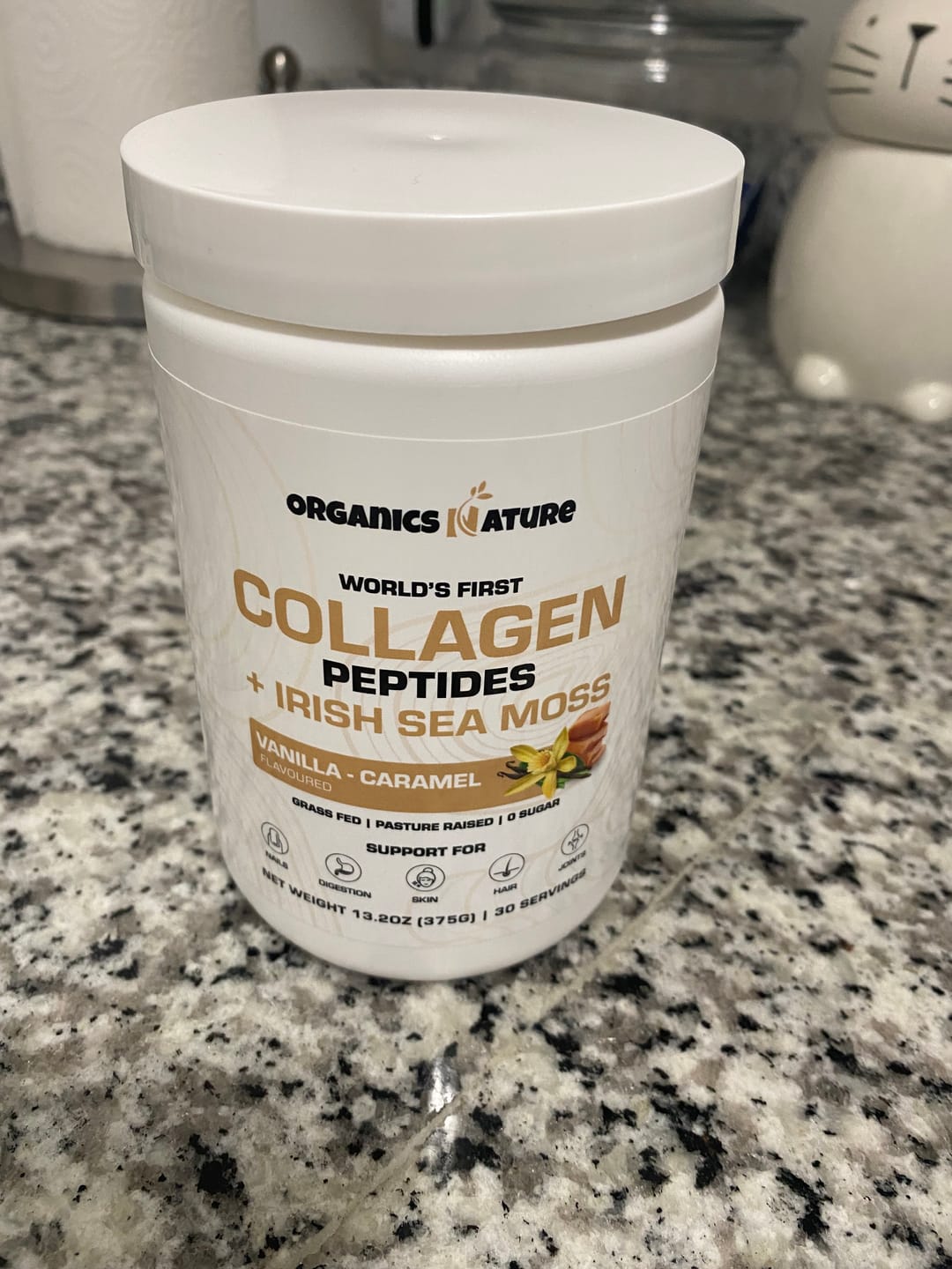 Customer photo review of Vanilla-Caramel Collagen Sea Moss