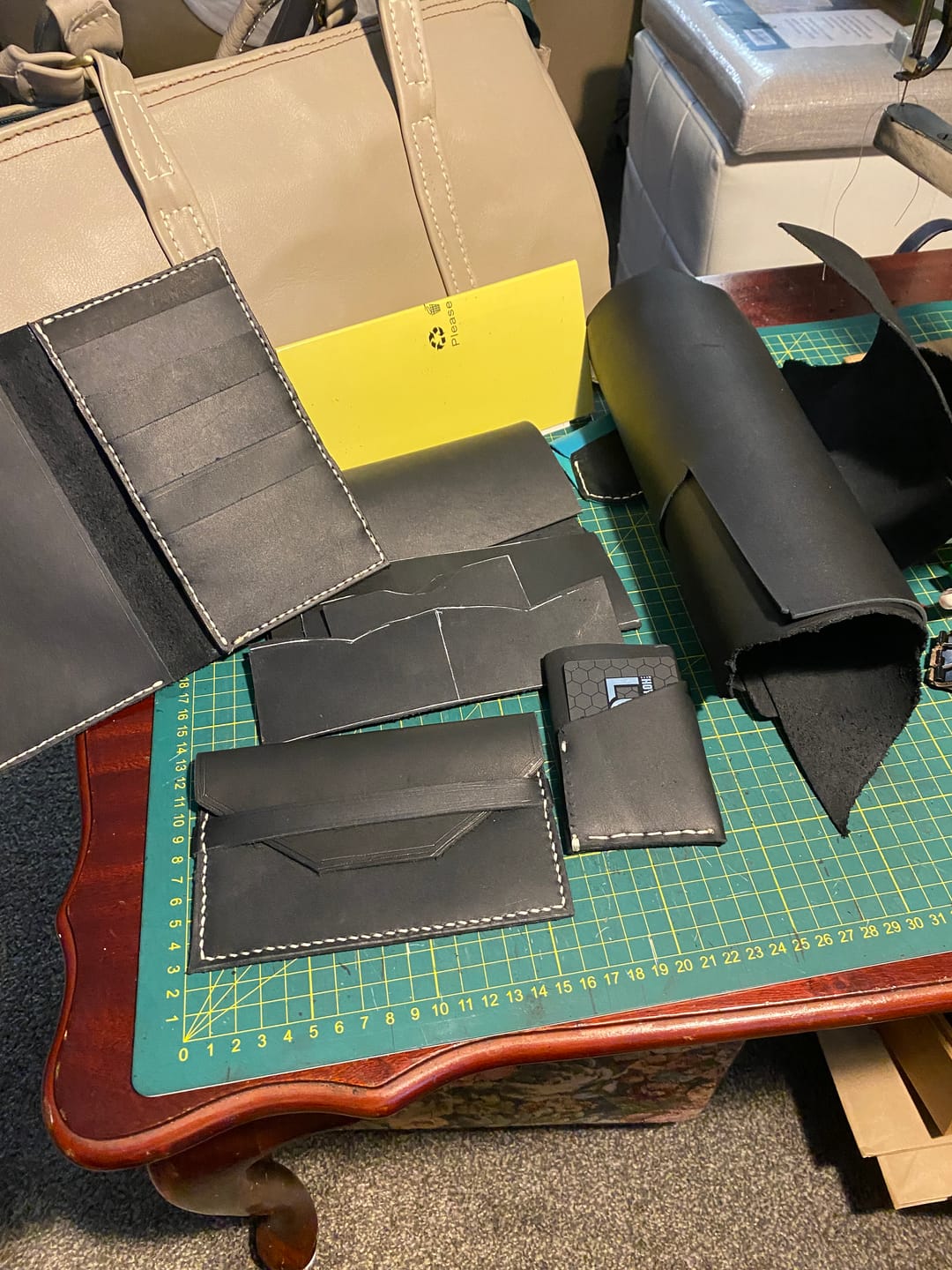 Customer photo review of Leather offcuts