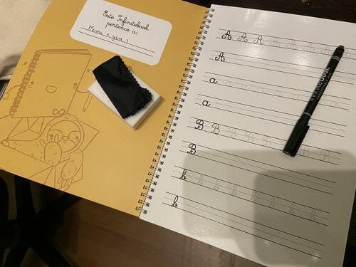 Customer photo review of Infinitebook Calligraphy A4
