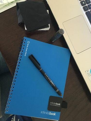 Customer photo review of Infinitebook Plain A5 Blue