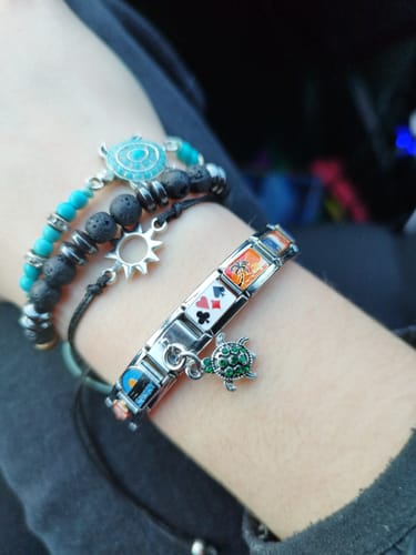 Customer photo review of Original Italian Charm Bracelet