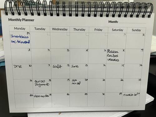 Customer photo review of Infinitebook Planner A5 Black