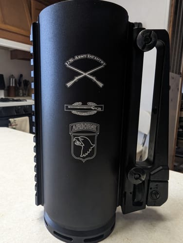 Customer photo review of The Combat Tankard - AR15 M4 Tactical 16 Ounce Beer Mug