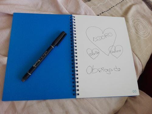 Customer photo review of Infinitebook Plain A5 Blue