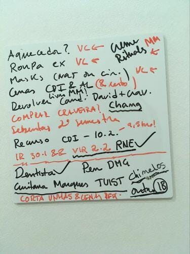 Customer photo review of Reusable Sticky Notes