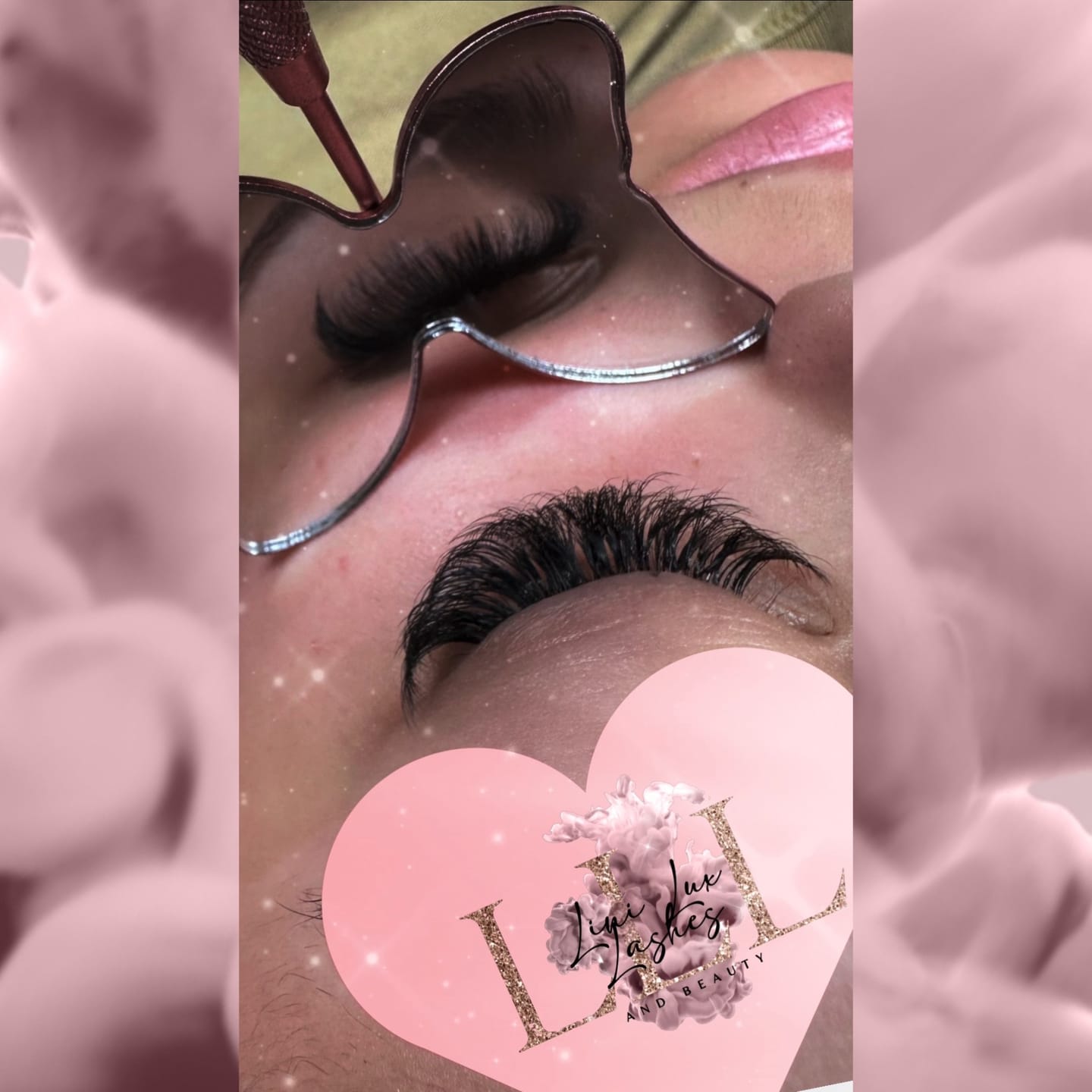 Customer photo review of UV Lash Glue Clear 5ml