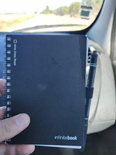 Customer photo review of Infinitebook Plain A6 Black