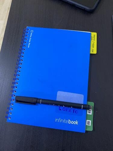 Customer photo review of Infinitebook Plain A5 Blue