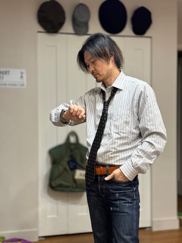 Customer photo review of Brooks Brothers Shirt Mens 16 Large Blue White Striped Button Up Casual