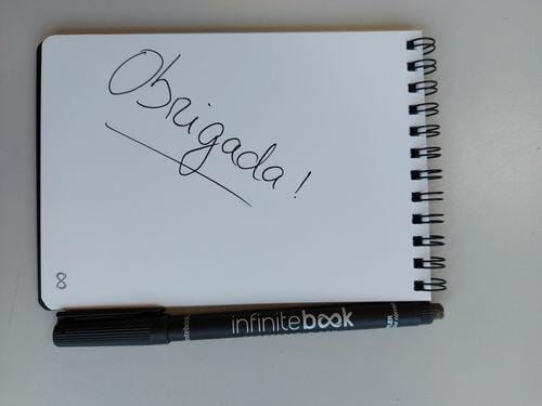Customer photo review of Infinitebook Small List Big Goals A6
