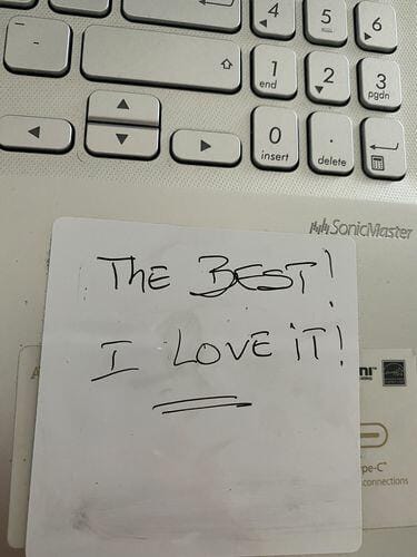 Customer photo review of Reusable Sticky Notes
