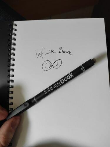 Customer photo review of Infinitebook Plain A5 Black