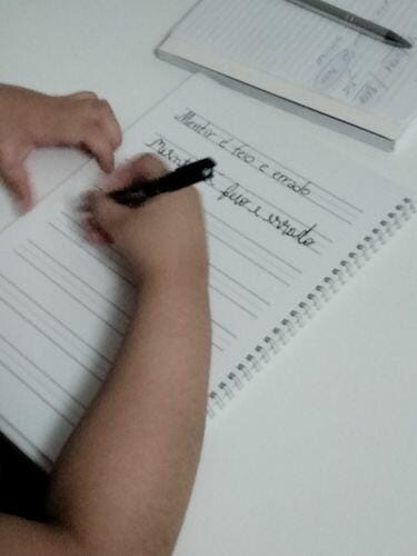 Customer photo review of Infinitebook Calligraphy A4