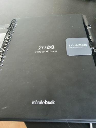 Customer photo review of Infinitebook Planner A5 Black