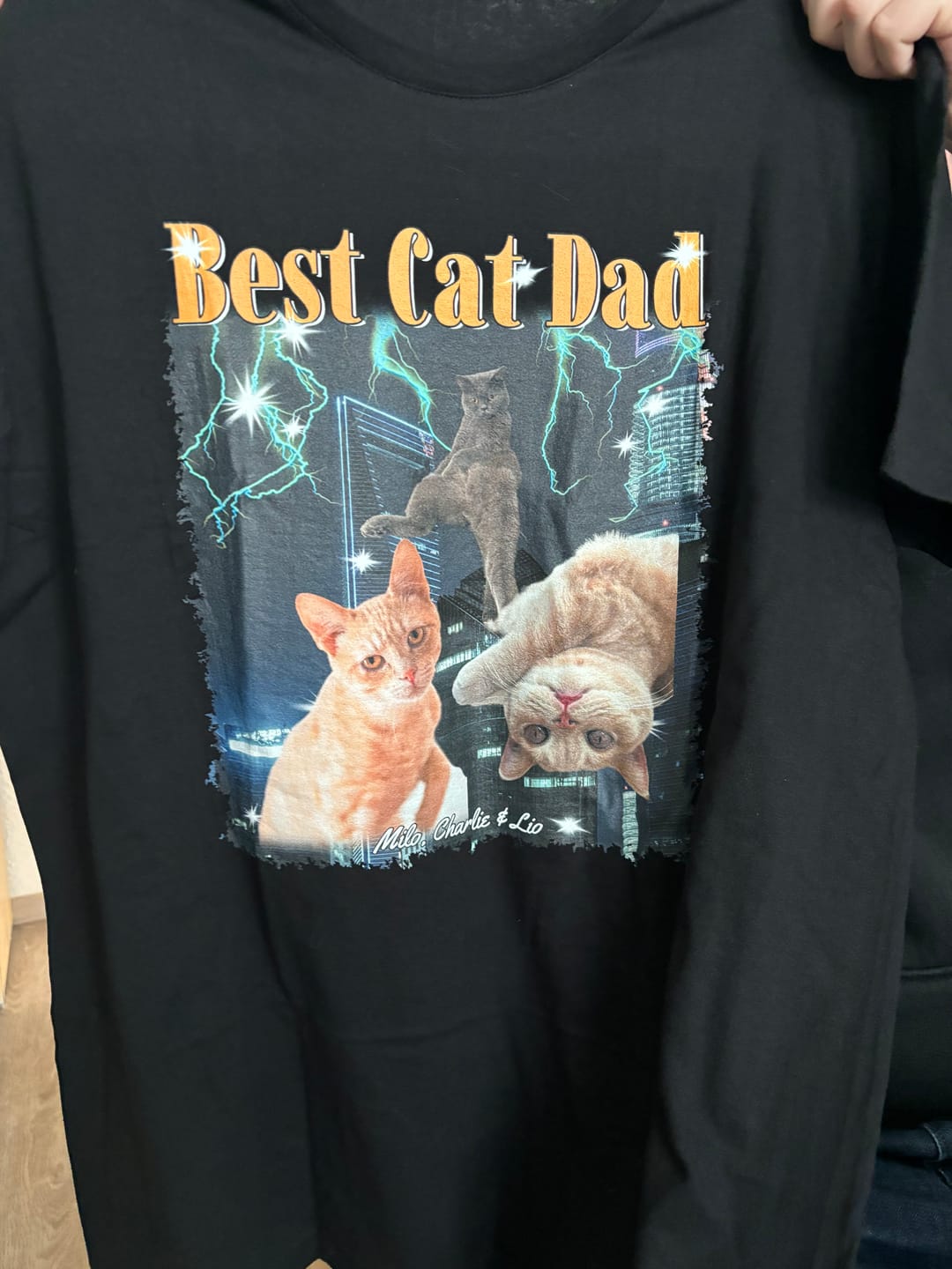 Customer photo review of Dein 90er Foto - Individuelles T-Shirt