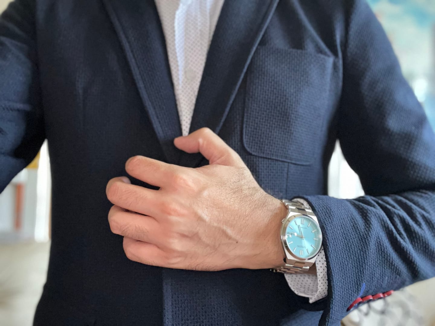Customer photo review of Reloj Citizen Automatic NJ0151-88M Tsuyosa Sapphire Tiffany 40mm