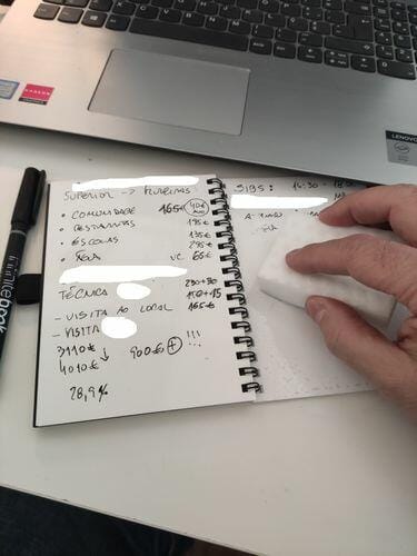 Customer photo review of Infinitebook Plain A6 Black