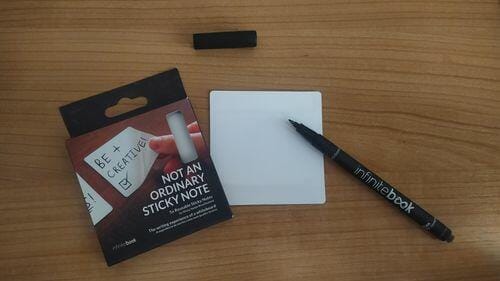 Customer photo review of Reusable Sticky Notes