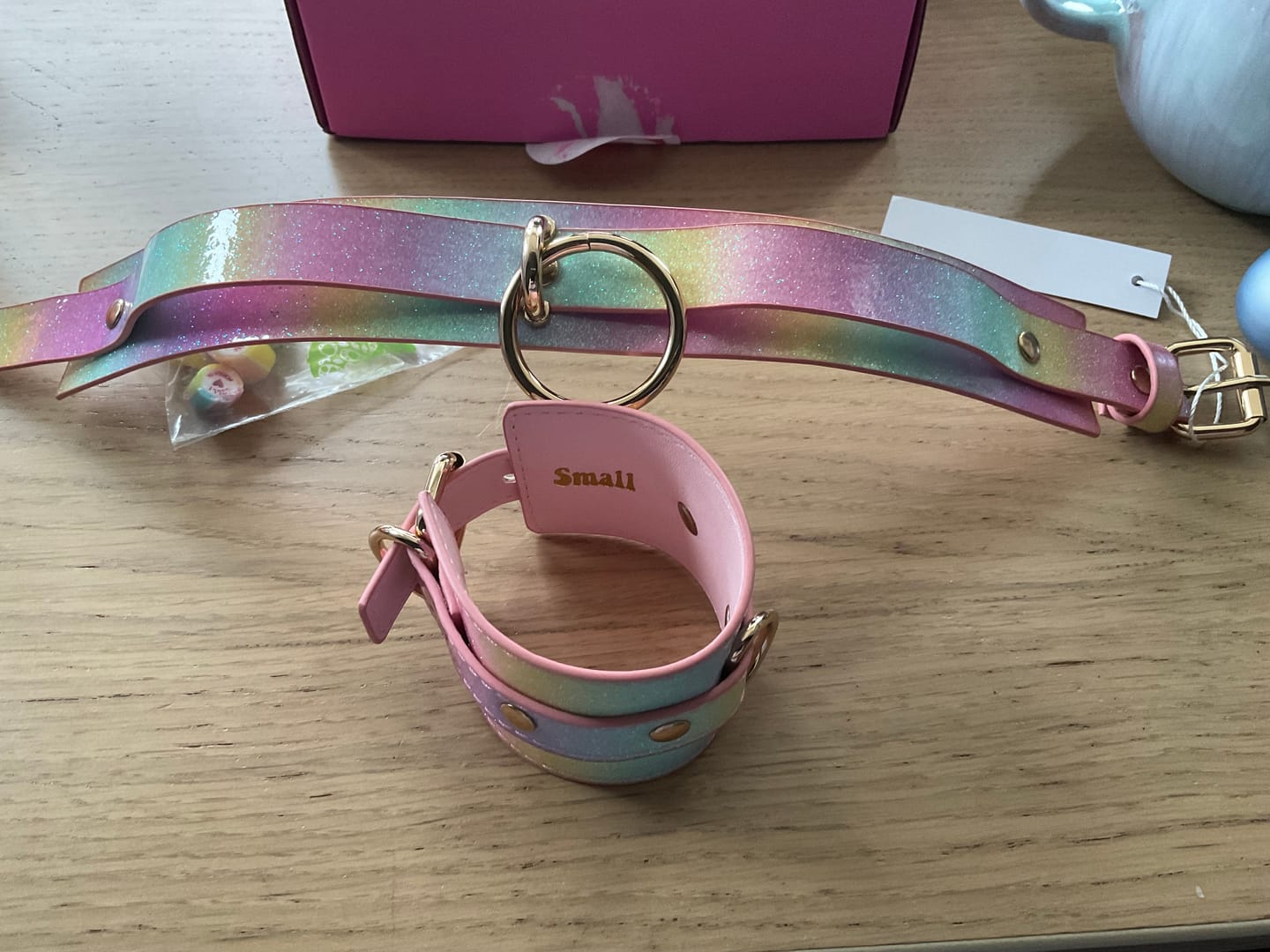 Customer photo review of JORDAN CHOKER AND CUFF SET