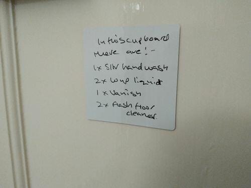 Customer photo review of Reusable Sticky Notes