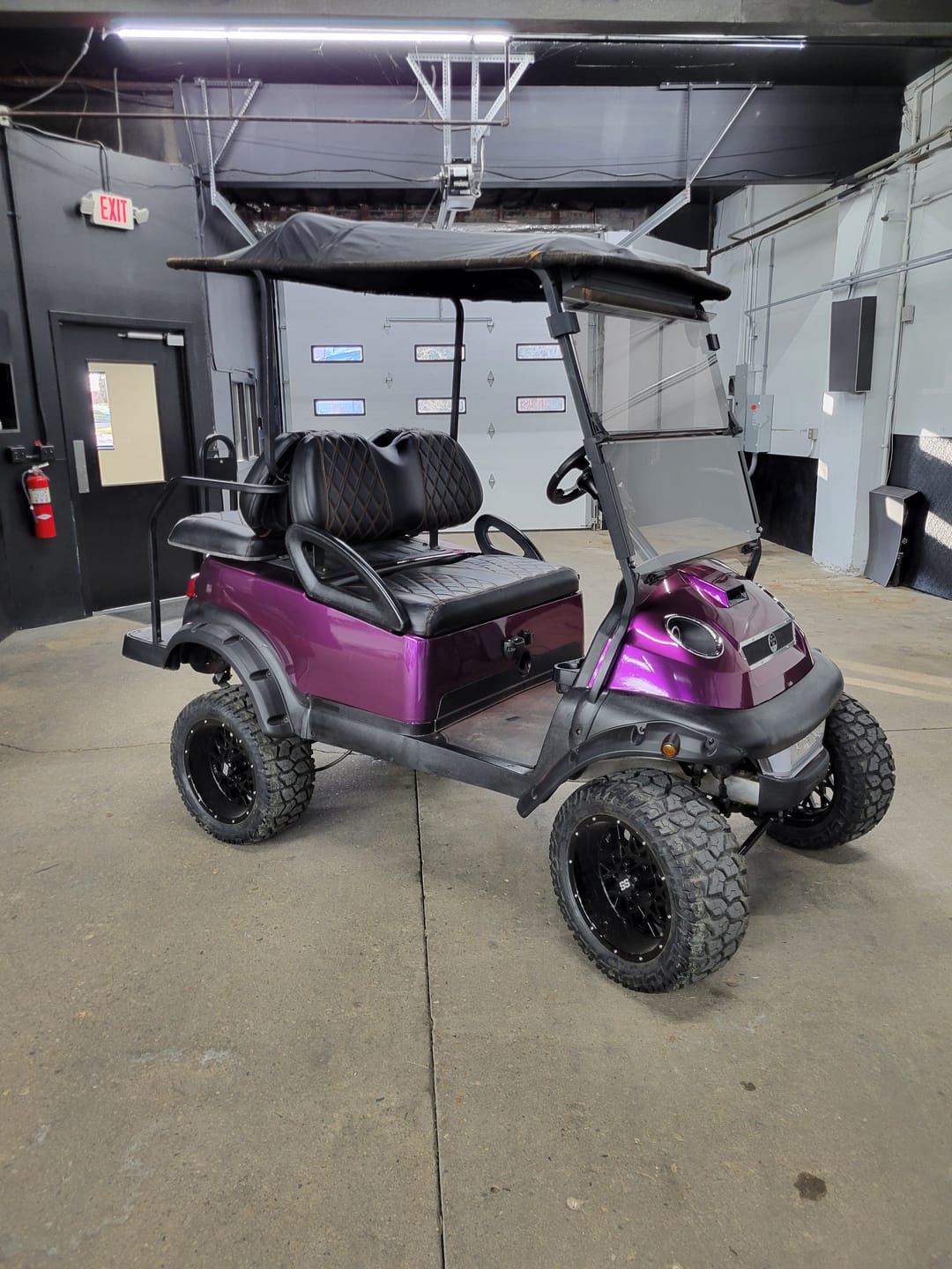 Customer photo review of Glossy Metallic Grape Purple Vinyl Wrap