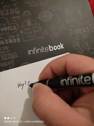 Customer photo review of Infinitebook Plain A5 Black