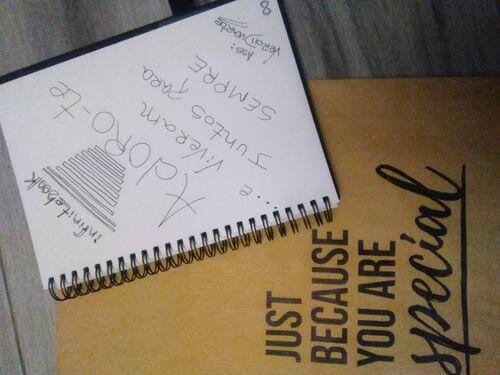 Customer photo review of Infinitebook Planner A5 Black