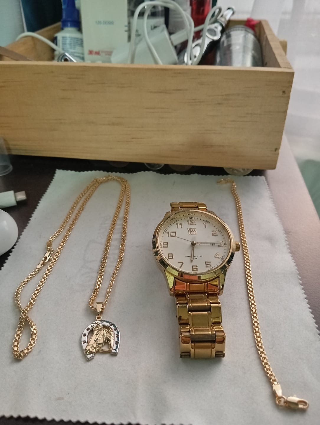 Customer photo review of Cadena Bismarck en Oro laminado 18k Para Caballero