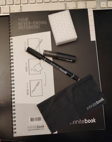 Customer photo review of Infinitebook Lined A4 Black