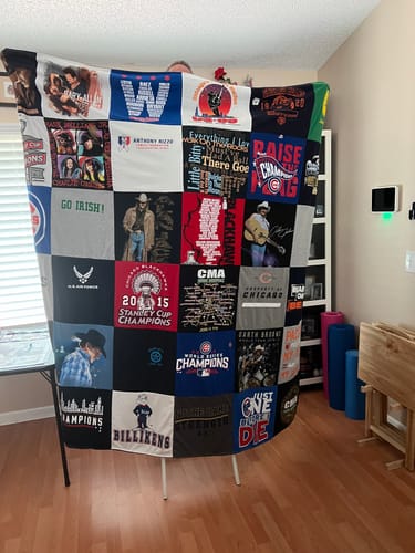 T-shirt quilt featuring st louis billikens by Christina from FL