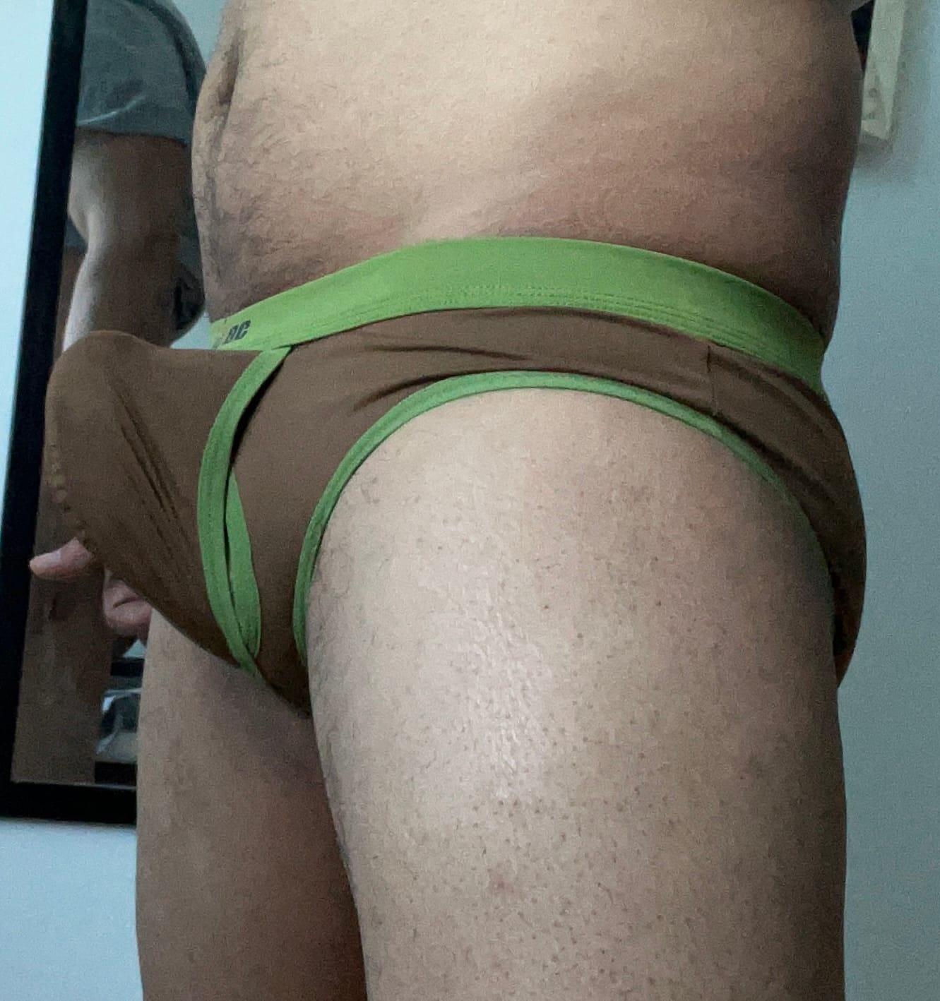 Customer photo review of 3 Pack Men's Separated Ball Pouch Briefs