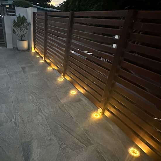 Customer photo review of Solar Ground Lights