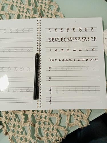 Customer photo review of Infinitebook Calligraphy A4