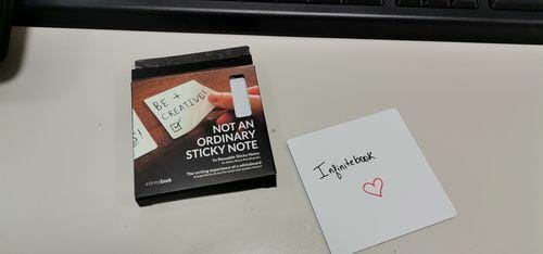 Customer photo review of Reusable Sticky Notes