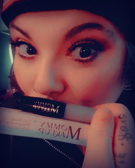 Customer photo review of Lash Shield Waterproofing Top Coat for Mascara & Brows