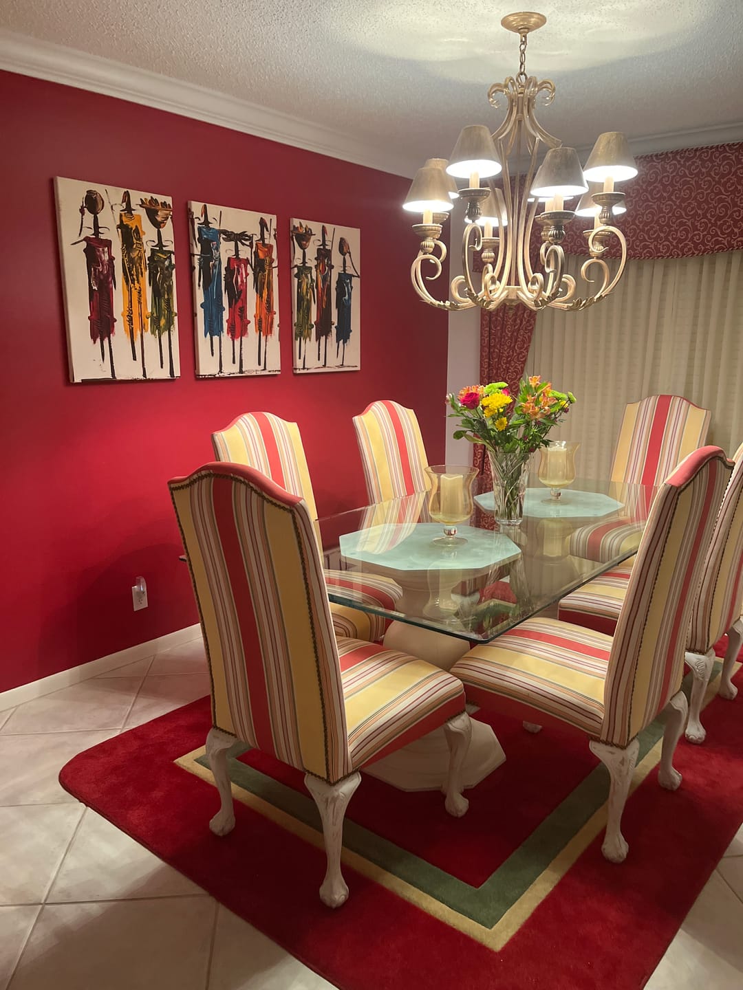 Customer photo review of Abstract African Women Large Wall Art Canvas Print