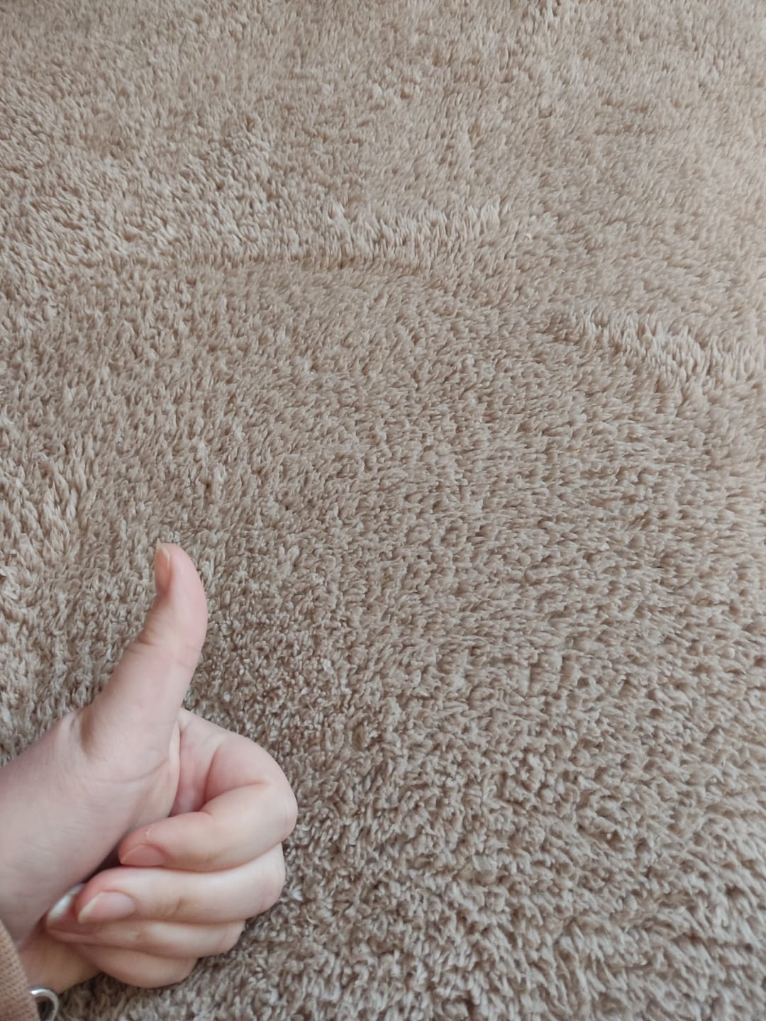 Customer photo review of Matras Hoeslaken Teddy - Iced Coffee Taupe