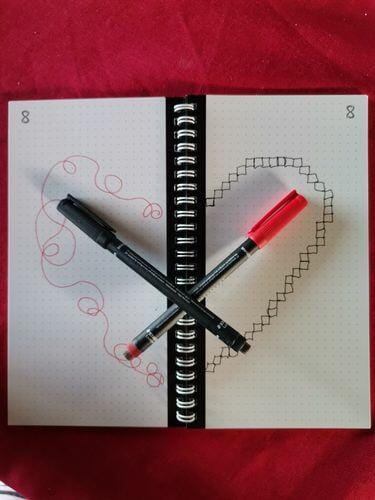 Customer photo review of Black and Red Markers Pack (F)
