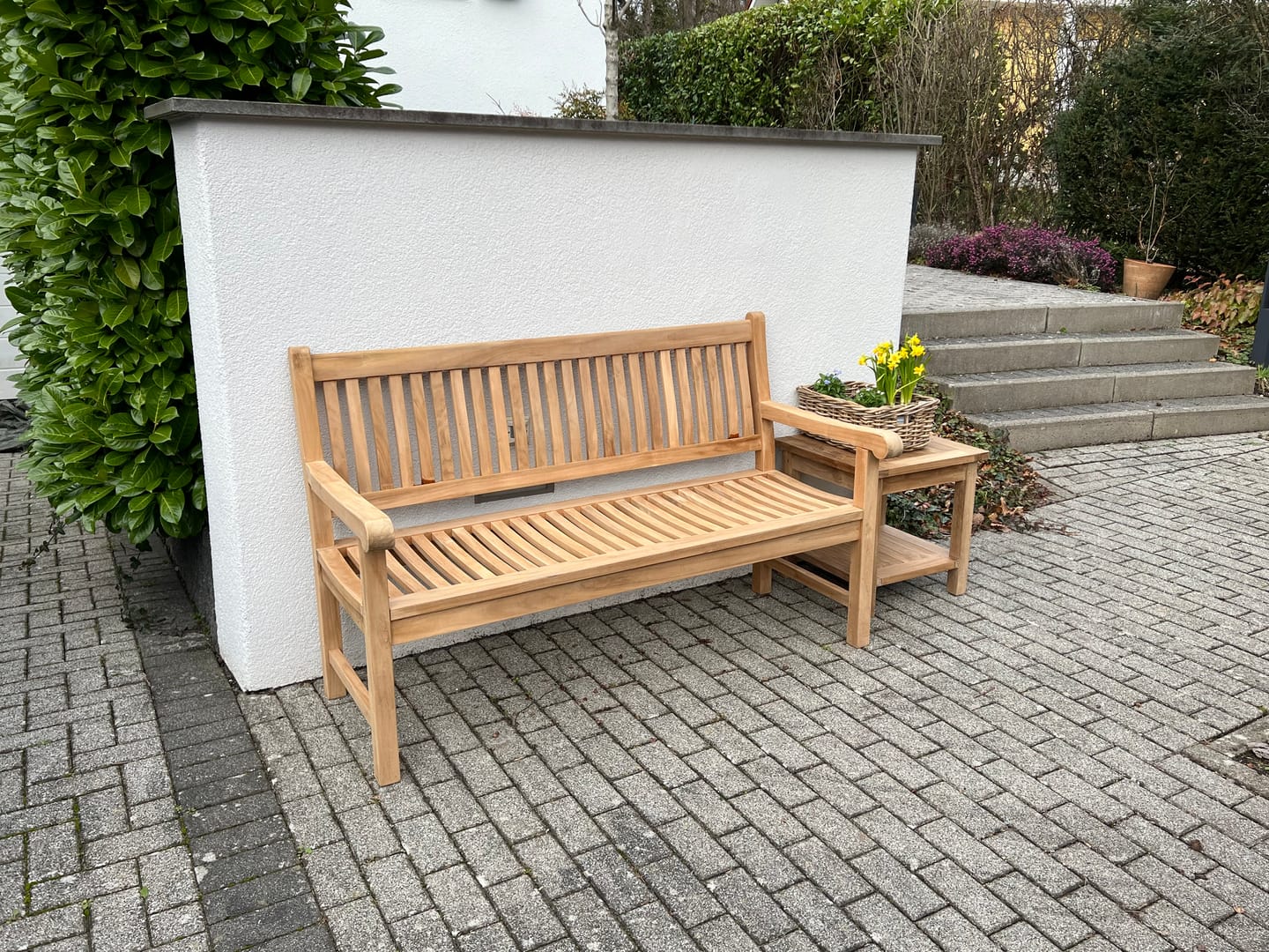 Customer photo review of Teak Gartenstuhl Snick