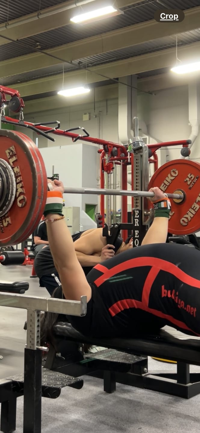 Customer photo review of Strength Shop Super Stiff Wrist Wraps - Ireland - USPA & IPF Approved