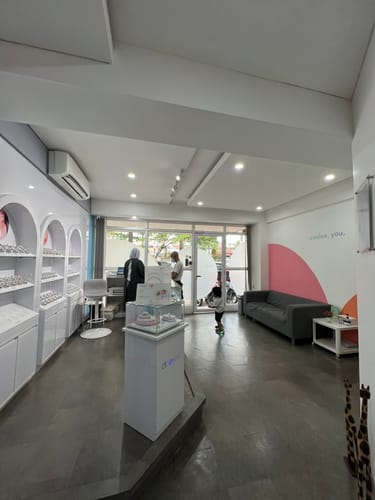 Customer photo review of Newborn CZ Crown 14K -YG (Piercing)