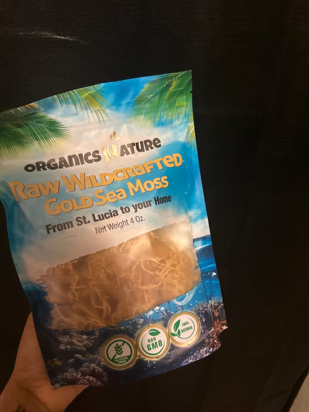 Customer photo review of Raw Wildcrafted Sea Moss 4oz
