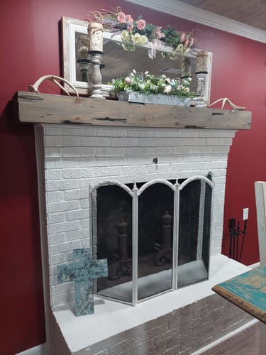 Customer photo review of Distressed Mantels