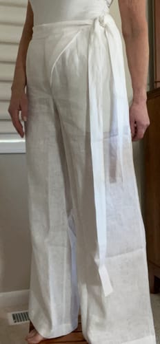Customer photo review of Linen Wrap Pants NASY SALE
