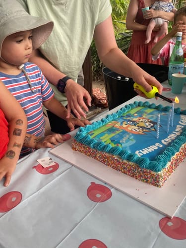 Customer photo review of A3 Rectangle Custom Edible Icing Image