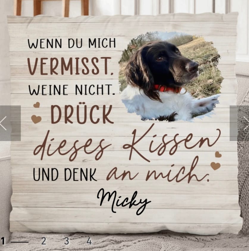 Customer photo review of Immer bei dir - Familien-Kissen