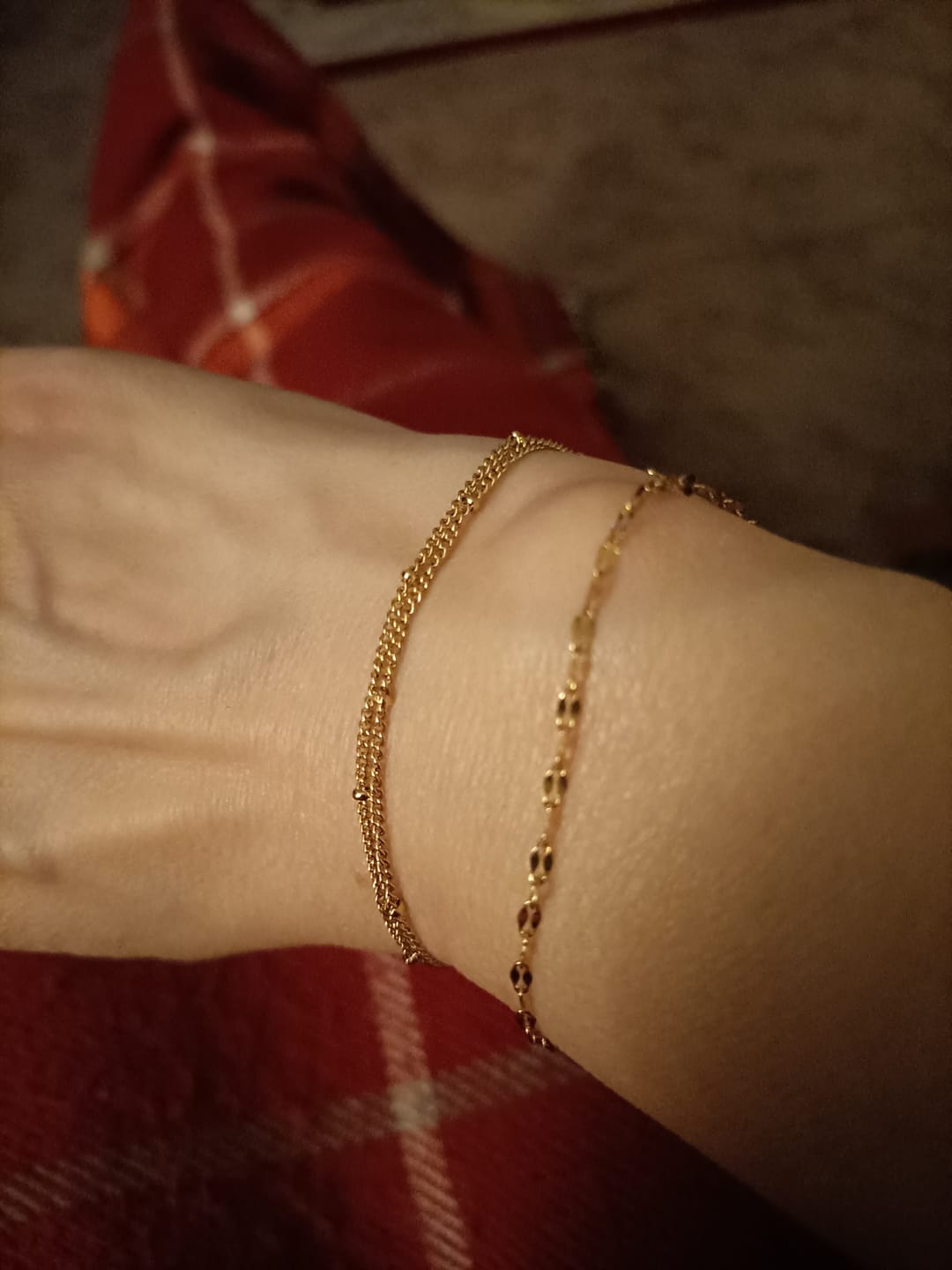 Customer photo review of Double Beaded Bracelet