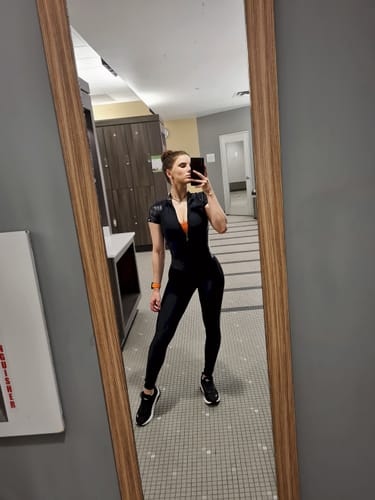 Customer photo review of Jumpsuit Body Correct Skin Edition LYC Black