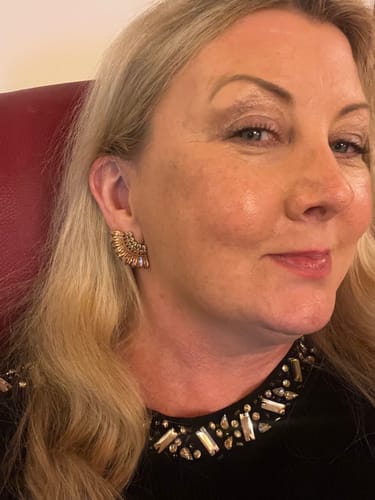 Customer photo review of Mignonne Gavigan Gold Crystal Mini Madeline Earrings