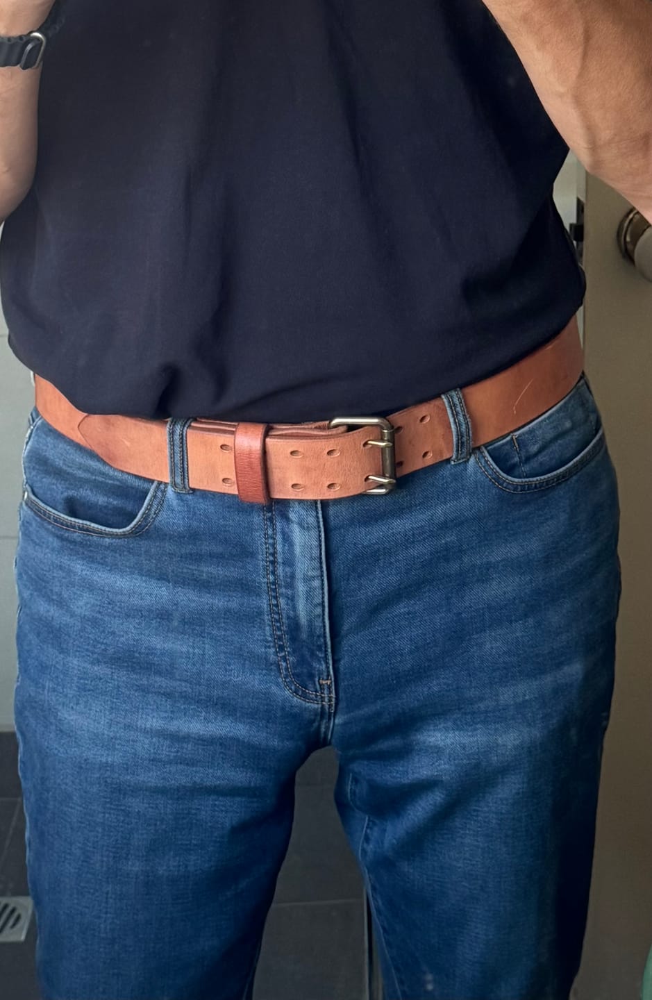 Customer photo review of The Unbreakable Belt - The Original - Old World Tan (Hermann Oak tannery)